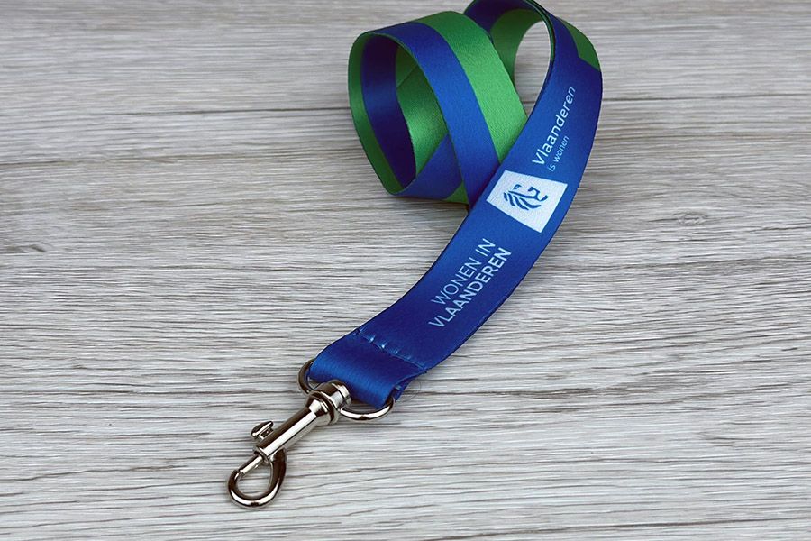 full color lanyards met clip Bea voor Wonen in Vlaanderen
